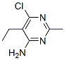PYRIMIDINE, 4-AMINO-6-CHLORO-5-ETHYL-2-METHYL- Struktur
