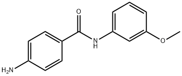 4-アミノ-N-(3-メトキシフェニル)ベンズアミド 化学構造式