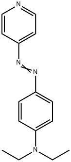 4-(4-ジエチルアミノフェニルアゾ)ピリジン 化学構造式