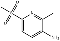3-PyridinaMine, 2-Methyl-6-(Methylsulfonyl)- Structure