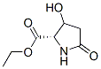 Proline, 3-hydroxy-5-oxo-, ethyl ester (7CI) Struktur