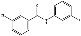 3-氯-N-(3-碘代苯基)苯甲酰胺,897752-37-3,结构式