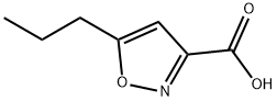 5-プロピルイソキサゾール-3-カルボン酸 化学構造式