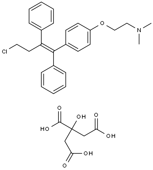 枸橼酸托瑞米芬 结构式