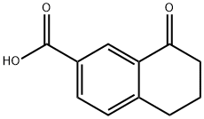 8-氧代-5,6,7,8-四氢萘-2-羧酸, 89781-52-2, 结构式