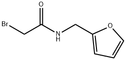 2-ブロモ-N-(2-フリルメチル)アセトアミド 化学構造式
