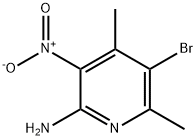 2-Amino-3-nitro-4,6-dimethyl-5-bromopyridine Struktur