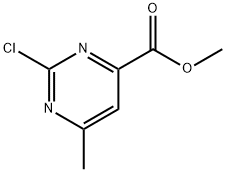 2-クロロ-6-メチルピリミジン-4-カルボン酸メチル 化学構造式