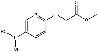 6-(2-METHOXY-2-OXOETHOXY)PYRIDINE-3-BORONIC ACID Struktur