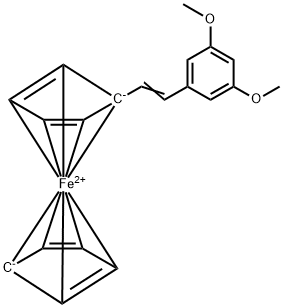 [(1E)-2-(3,5-DIMETHOXYPHENYL)ETHENYL]-FERROCENE Structure