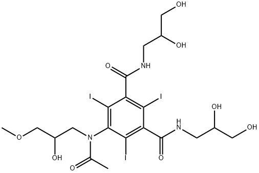 IODIXANOL  RELATED COMPOUND D  (50 MG)  (5-[ACETYL(2-HYDROXY-3-METHYLPROPYL)AMINO]-N,N'-BIS(2,3-DIHYDROXYPROPYL)2,4,6-TRIIODO-1,3-BENZE-NEDICARBOXAMIDE)|碘喷托