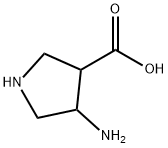 3-Pyrrolidinecarboxylicacid,4-amino- Structure