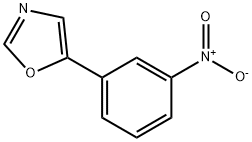 5-(3-ニトロフェニル)オキサゾール 化学構造式
