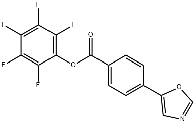 PENTAFLUOROPHENYL 4-(1,3-OXAZOL-5-YL)BENZOATE Structure