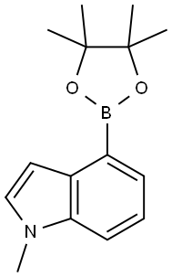 1-METHYLINDOL-4-BORONIC ACID, PINACOL ESTER, 898289-06-0, 结构式