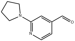 2-ピロリジン-1-イルイソニコチンアルデヒド 化学構造式