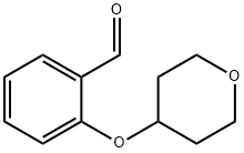 2-(Tetrahydro-2H-pyran-4-yloxy)benzaldehyde 化学構造式