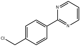2-[4-(クロロメチル)フェニル]ピリミジン 化学構造式