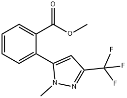 METHYL 2-[1-METHYL-3-(TRIFLUOROMETHYL)-1H-PYRAZOL-5-YL]BENZOATE Struktur