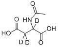 N‐アセチル‐DL‐アスパラギン酸‐2,3,3‐D3 化学構造式