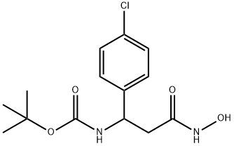 3-(BOC-氨基)-3-(4-氯苯基)-N-羟基丙酰胺, 898404-71-2, 结构式