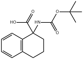 1-(BOC-氨基)-1,2,3,4-四氢萘-1-甲酸, 898404-93-8, 结构式