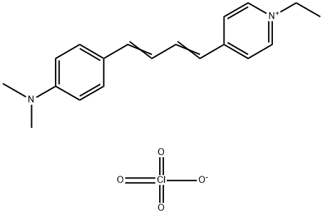 4-[4-[4-(ジメチルアミノ)フェニル]-1,3-ブタジエニル]-1-エチルピリジニウム・過塩素酸塩 化学構造式