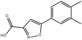 5-(3,4-Dimethylphenyl)isoxazole-3-carboxylic acid Struktur