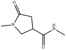 N,N'-ジメチル-5-ピロリジノン-3-カルボオキサミド 化学構造式