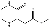 (3-氧代哌嗪-2-基)乙酸甲酯, 89852-17-5, 结构式