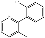 2-(2-BROMOPHENYL)-3-METHYLPYRIDINE, 898554-75-1, 结构式