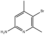 2-氨基-5-溴-4,6-二甲基吡啶,89856-44-0,结构式
