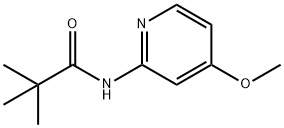 N-(4-メトキシ-ピリジン-2-イル)-2,2-ジメチル-プロピオンアミド 化学構造式