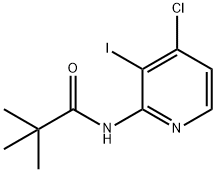 N-(4-CHLORO-3-IODO-PYRIDIN-2-YL)-2,2-DIMETHYL-PROPIONAMIDE Struktur