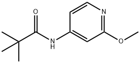 N-(2-メトキシ-ピリジン-4-イル)-2,2-ジメチル-プロピオンアミド 化学構造式