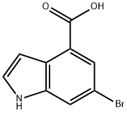 6-BROMO-4-INDOLE CARBOXYLIC ACID Structure