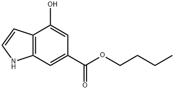 1H-Indole-6-carboxylic acid, 4-hydroxy-, butyl ester Structure
