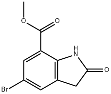 methyl 5-bromo-2-oxoindoline-7-carboxylate Structure