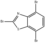 2,4,7-三溴苯并[D]噻唑,898747-98-3,结构式