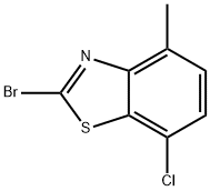 2-BROMO-7-CHLORO-4-METHYLBENZOTHIAZOLE Structure