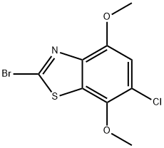 2-BROMO-6-CHLORO-4,7-DIMETHOXYBENZOTHIAZOLE Structure