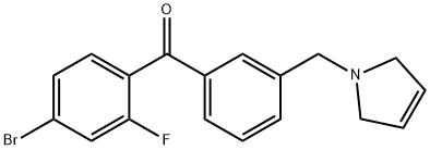 4-브로모-2-플루오로-3'-(3-피롤리노메틸)벤조페논