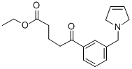 5-オキソ-5-[3-(3-ピロリノメチル)フェニル]吉草酸エチル 化学構造式