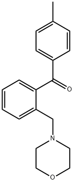 4'-メチル-2-モルホリノメチルベンゾフェノン 化学構造式