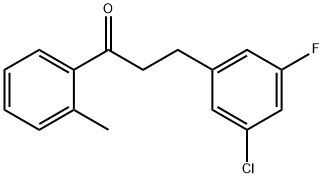 3-(3-CHLORO-5-FLUOROPHENYL)-2'-METHYLPROPIOPHENONE Structure