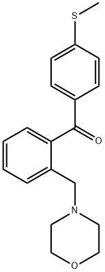 2-モルホリノメチル-4'-チオメチルベンゾフェノン 化学構造式