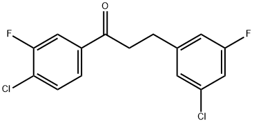 4'-CHLORO-3-(3-CHLORO-5-FLUOROPHENYL)-3'-FLUOROPROPIOPHENONE price.