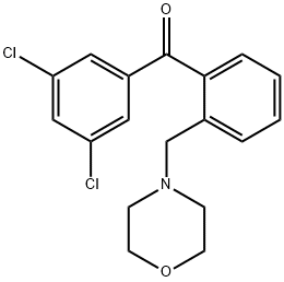 3',5'-DICHLORO-2-MORPHOLINOMETHYL BENZOPHENONE Structure