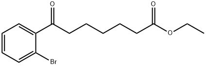 ETHYL 7-(2-BROMOPHENYL)-7-OXOHEPTANOATE Structure