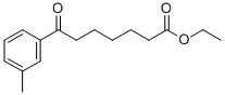 7-(3-メチルフェニル)-7-オキソヘプタン酸エチル 化学構造式